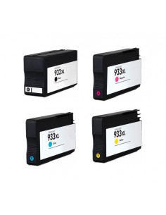 pack 4 tintas HP 932xl/933xl para OfficeJet 6100 6600 6700 7110 7510 7600 7610 7612