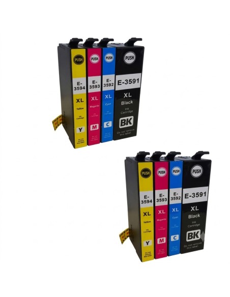 pack 8 tintas x (35XL)  WF4720 WF4725  WF4730 WF4735 WF4740