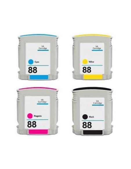 HP 88XL Pack 4  HP 88XL OfficeJet L7400 L7480 L7550 L7580 L7590 L7650