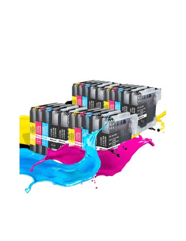 Pack 20 tintas compatibles LC985 DCP-J125 DCP-J140W DCP-J315W DCP-J515