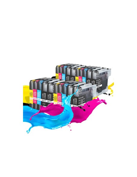 Pack 20 tintas compatibles LC985 DCP-J125 DCP-J140W DCP-J315W DCP-J515