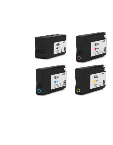 4 x 957XL/953XL pour OfficeJet Pro 7740 8210 8218 8716 8720 8725 8730 8740