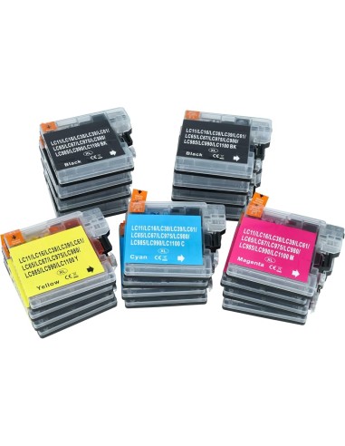 LC980 LC1100 BROTHER pack tintas