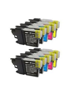 Pack 10 tintas  Brother LC985 DCP-J125 DCP-J140W DCP-J315W DCP-J515