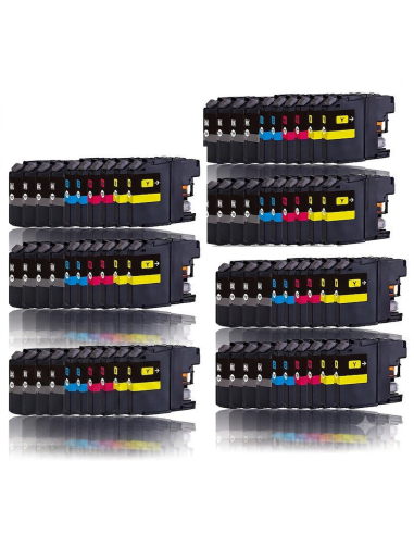 BROTHER LC123/LC121 DCP-J4110 MFC-J4510 MFC-J650 PACK 60 TINTAS
