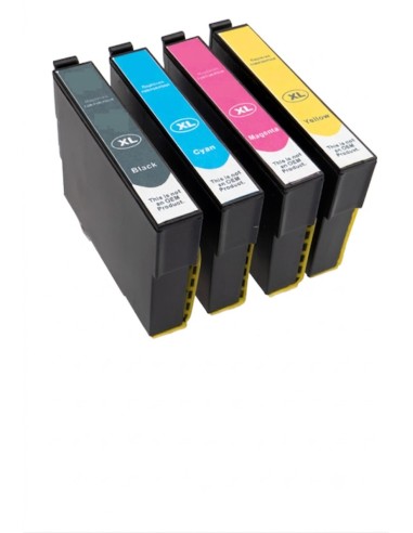pack 4 tintas compatibles Epson 407 / Epson 407XL Cartuchos de Tinta para WorkForce Pro WF-4745 DTWF