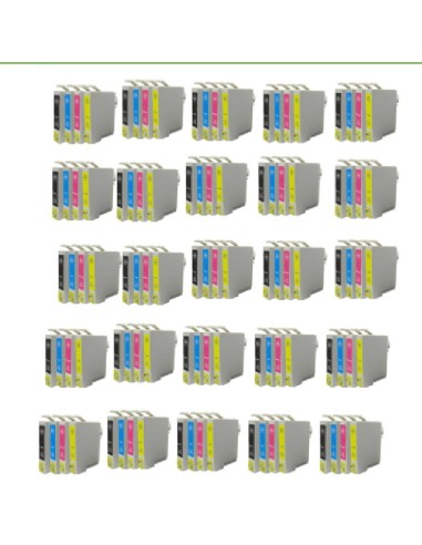 100 tintas comp. NonOem Epson T0711/2/3/4