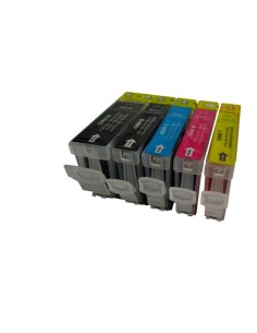 (pgi-5bk, cli-8bk/c/m/y) Pack 5 cartuchos tinta (con chip)