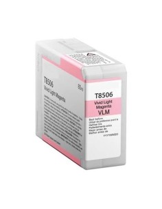 EPSON T8506 MAGENTA CLARO TINTA PIGMENTADA COMPATIBLE SureColor SC-P800