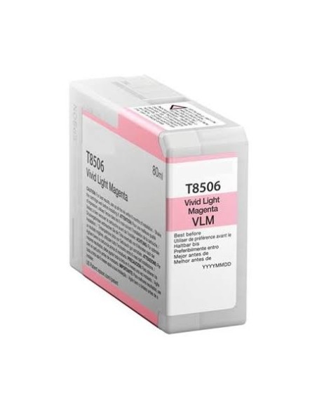 EPSON T8506 MAGENTA CLARO TINTA PIGMENTADA COMPATIBLE SureColor SC-P800