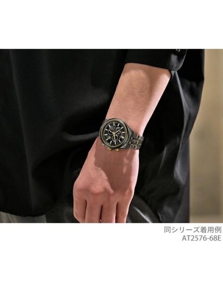 solar Citizen Eco-Drive Light in Black AT2576-68E JDM Limited Edition 42mm 100m WR zafiro