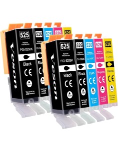 tintas compatibles pgi-525bk cli-526 canon