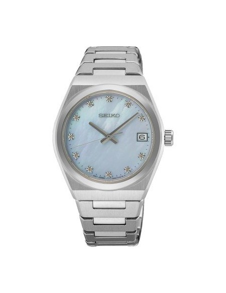 mujer cuarzo Seiko Classic Diamonds SUR603P1 34mm cristal de zafiro 100m