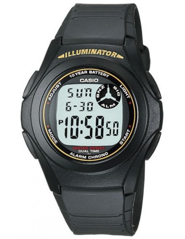 Reloj Casio F-200W-9A Cuarzo - 10 Años de bateria