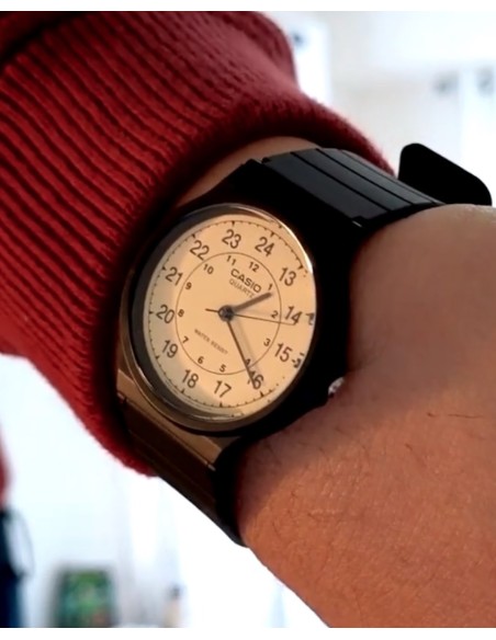 Reloj clásico hombre Casio MQ-24-9B Hora 12/24 vintage
