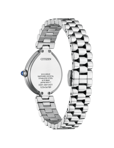 solar mujer Citizen L RAINELL Collection EM1200-55A 26.2mm 50m WR cristal de zafiro