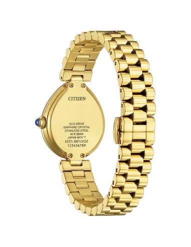 solar mujer Citizen L RAINELL Collection EM1202-50P 26.2mm cristal de zafiro