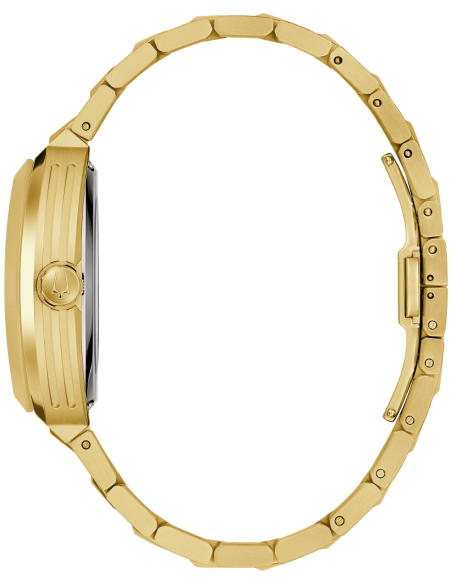 reloj automático hombre Bulova Maquina 97A207 40mm cristal de zafiro curvo 50m WR correa de acero