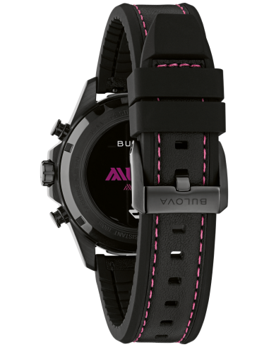 cronógrafo hombre Bulova E1 Team Miami 98B476 41mm 100m WR cristal de zafiro