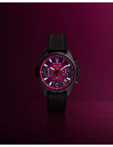cronógrafo hombre Bulova E1 Team Miami 98B476 41mm 100m WR cristal de zafiro