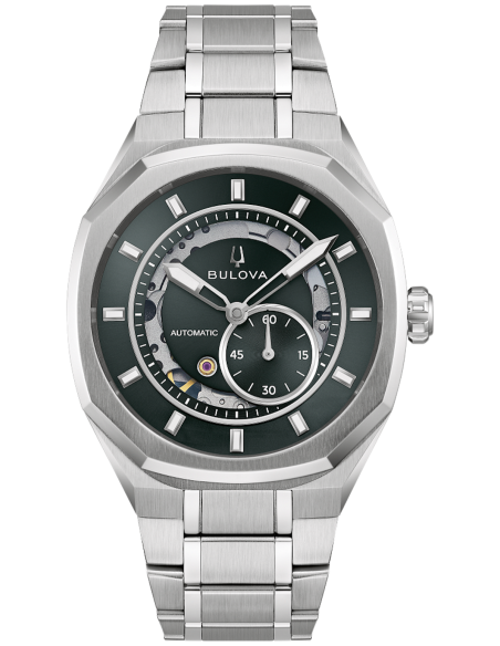 automático hombre Bulova Surveyor Marc Anthony 96A346 40.5mm cristal de zafiro curvo 100m