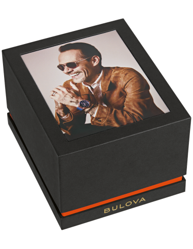 automático hombre Bulova Surveyor Marc Anthony 96A346 40.5mm cristal de zafiro curvo 100m