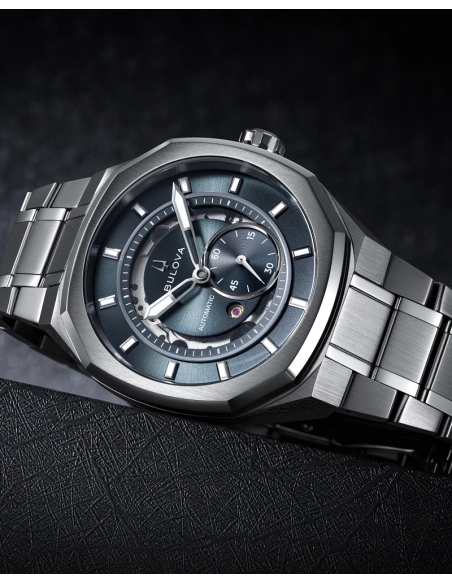 automático hombre Bulova Surveyor Marc Anthony 96A346 40.5mm cristal de zafiro curvo 100m