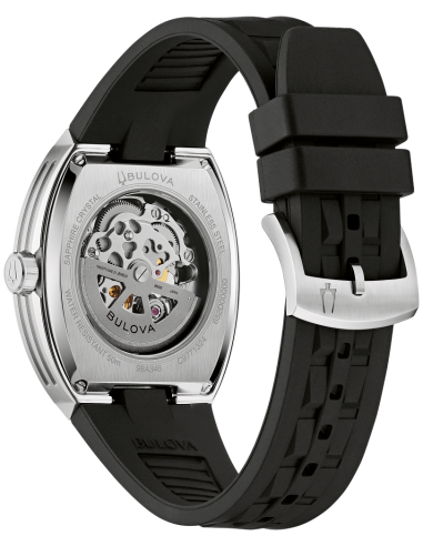 automático hombre Bulova Maquina 98A346 40mm cristal de zafiro anti-reflejos