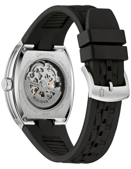automático hombre Bulova Maquina 98A346 40mm cristal de zafiro anti-reflejos