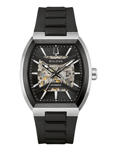 automático hombre Bulova Maquina 98A346 40mm cristal de zafiro anti-reflejos