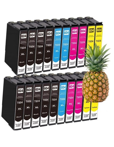 20 cartuchos compatibles para Epson 604XL XP2200 XP2205 XP4200 WF2950 WF2935 XP3200 XP3205 XP4205 WF2930 WF2910 XL