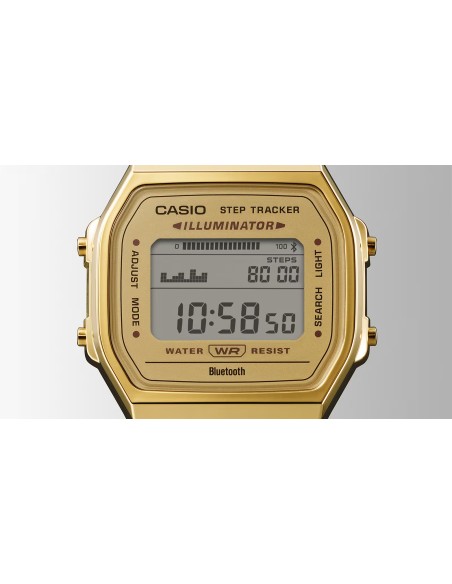 unisex Bluetooth Casio Classic Vintage ABL100WEG-9AVT  41.6 × 37.9 × 8.2 mm Hora Mundial