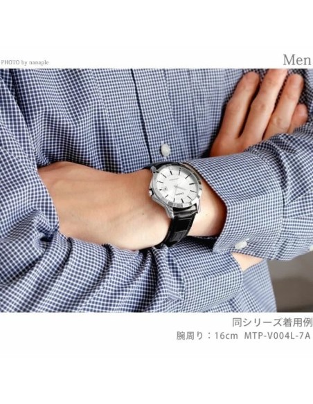 reloj cuarzo hombre Casio Classic MTP-V004L-7A 47 × 41.5 × 8.3 mm 51grs correa de cuero