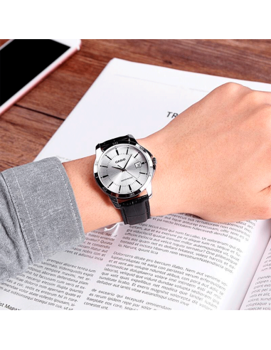 reloj cuarzo hombre Casio Classic MTP-V004L-7A 47 × 41.5 × 8.3 mm 51grs correa de cuero