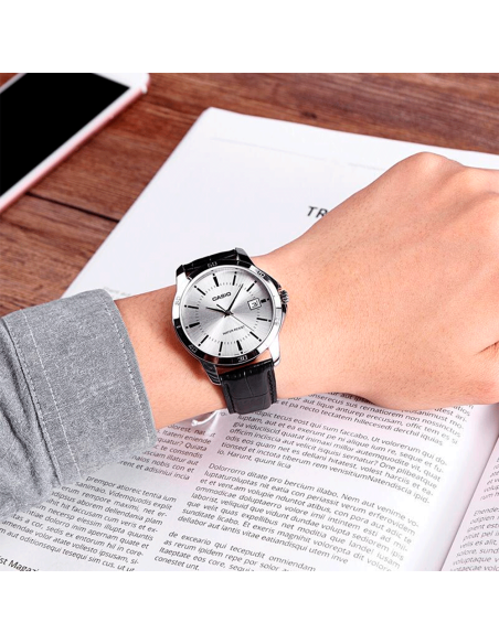 reloj cuarzo hombre Casio Classic MTP-V004L-7A 47 × 41.5 × 8.3 mm 51grs correa de cuero