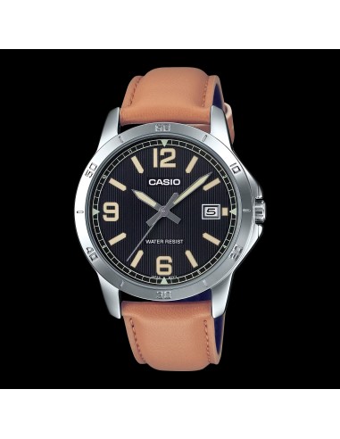 reloj cuarzo hombre Casio Classic  MTP-V004L-1B2 47 × 41.5 × 8.3 mm correa de cuero