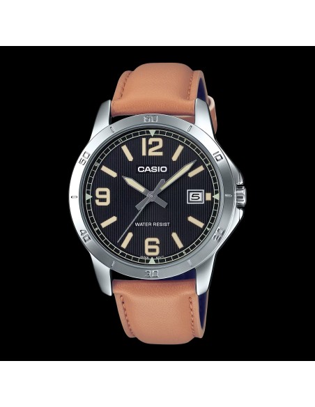 reloj cuarzo hombre Casio Classic  MTP-V004L-1B2 47 × 41.5 × 8.3 mm correa de cuero