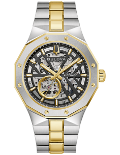 automático hombre Bulova Prestige 98A339 42mm cristal de zafiro