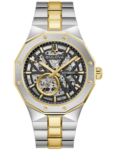 automático hombre Bulova Prestige 98A339 42mm cristal de zafiro