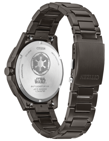 solar hombre Citizen Star Wars Imperial Battle AW1857-57W 42mm cristal de zafiro