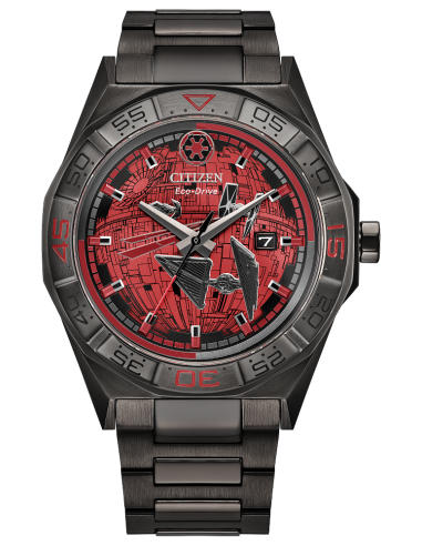 solar hombre Citizen Star Wars Imperial Battle AW1857-57W 42mm cristal de zafiro