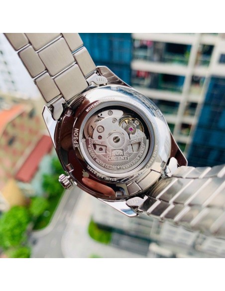 automático hombre Orient Stretto Semi-Skeleton RA-AR0003L 40.8mm cristal de zafiro
