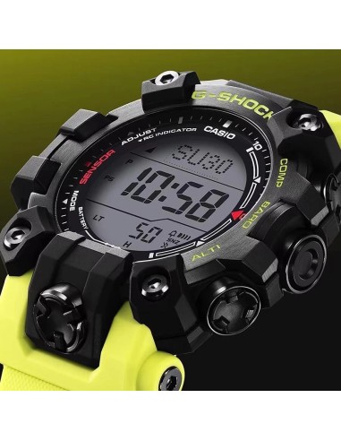 radiocontrol solar Casio G-Shock Mudman GW-9500MRY-1A9JF JDM 56.7 × 52.7 × 14.8 mm 200m WR resistente al barro