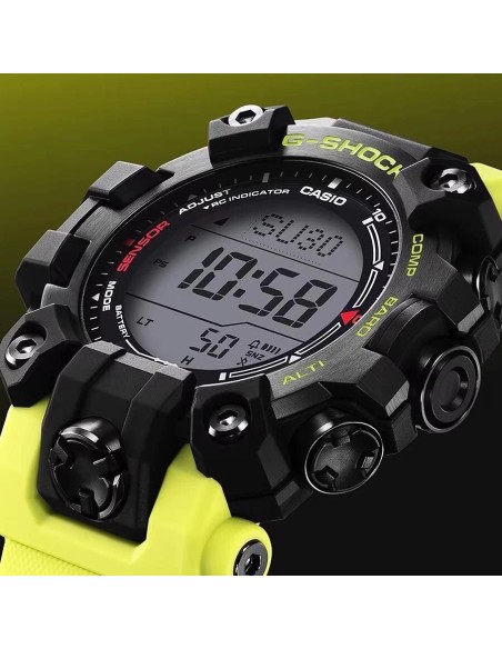 radiocontrol solar Casio G-Shock Mudman GW-9500MRY-1A9JF JDM 56.7 × 52.7 × 14.8 mm 200m WR resistente al barro