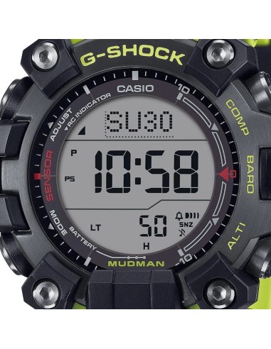 radiocontrol solar Casio G-Shock Mudman GW-9500MRY-1A9JF JDM 56.7 × 52.7 × 14.8 mm 200m WR resistente al barro
