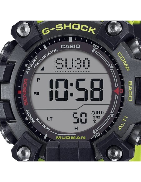radiocontrol solar Casio G-Shock Mudman GW-9500MRY-1A9JF JDM 56.7 × 52.7 × 14.8 mm 200m WR resistente al barro