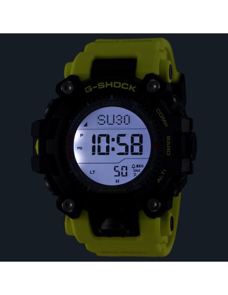 radiocontrol solar Casio G-Shock Mudman GW-9500MRY-1A9JF JDM 56.7 × 52.7 × 14.8 mm 200m WR resistente al barro