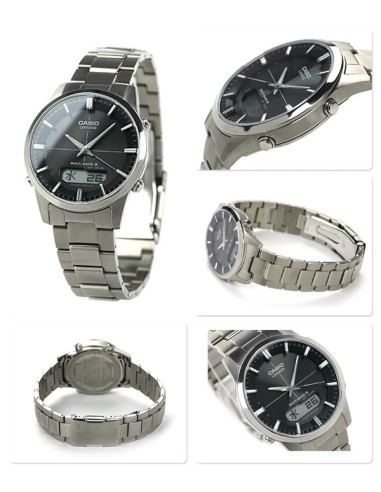 radiocontrol titanio hombre Casio Lineage  LCW-M170TD-1AJF JDM 39.5mm Cristal de zafiro antirreflejos