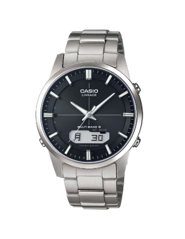 radiocontrol titanio hombre Casio Lineage  LCW-M170TD-1AJF JDM 39.5mm Cristal de zafiro antirreflejos