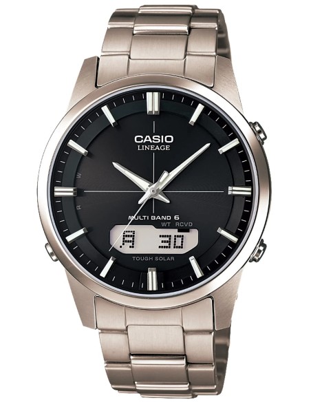 radiocontrol titanio hombre Casio Lineage  LCW-M170TD-1AJF JDM 39.5mm Cristal de zafiro antirreflejos